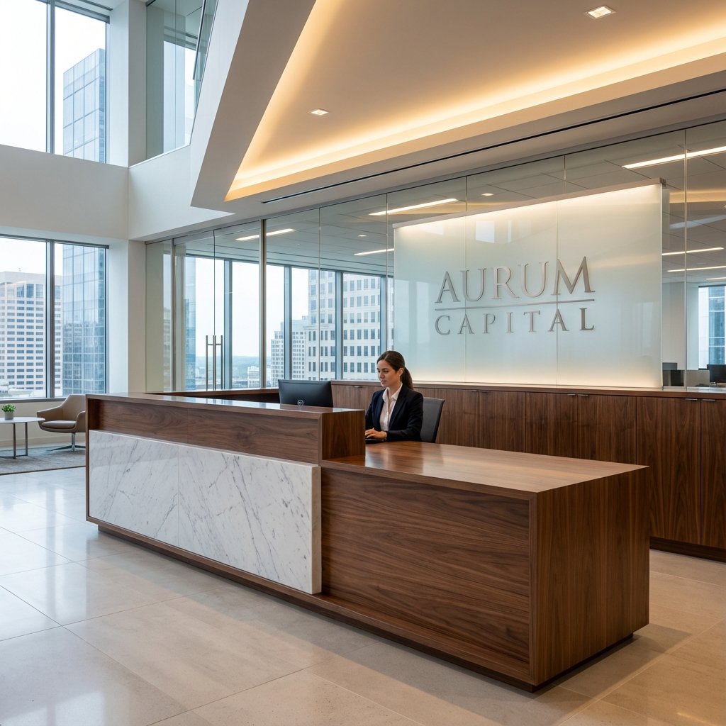 Bespoke Corporate Reception & Boardroom Joinery