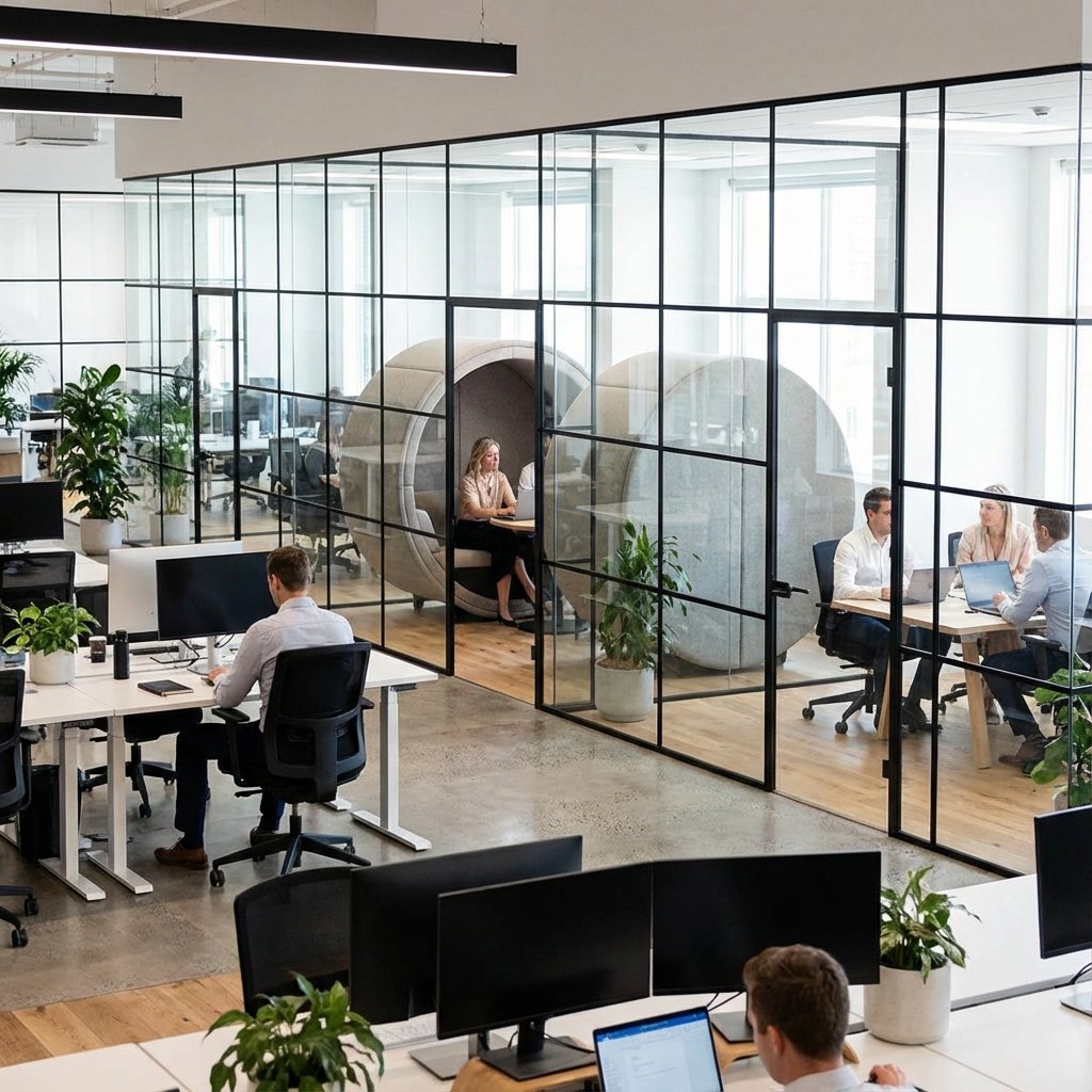 Modern Architectural Double-Glazed Partitions
