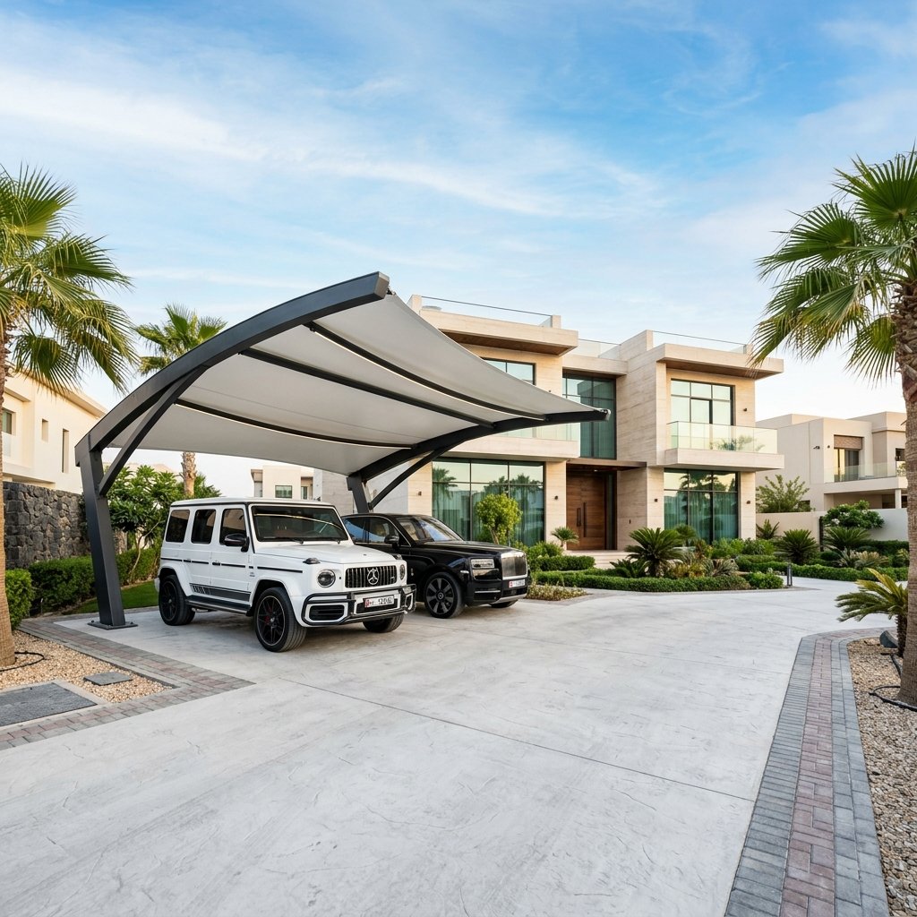 Villa Car Parking Shades
